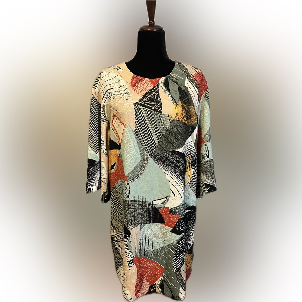 Uncle Frank Abstract Tonya Shift Dress size M